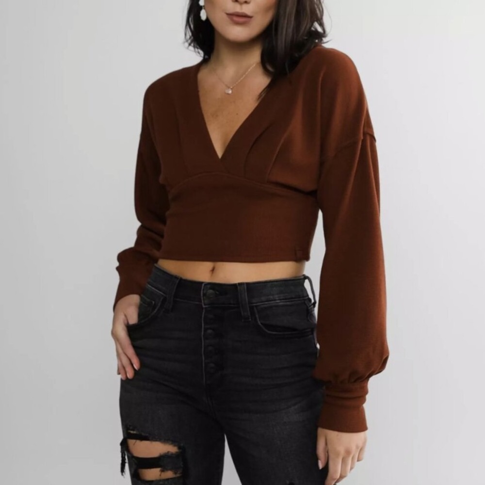 We the Free Cropped Sweater